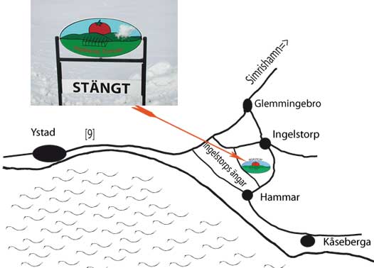 Öppettider och karta Österlenbär i Ingelstorp